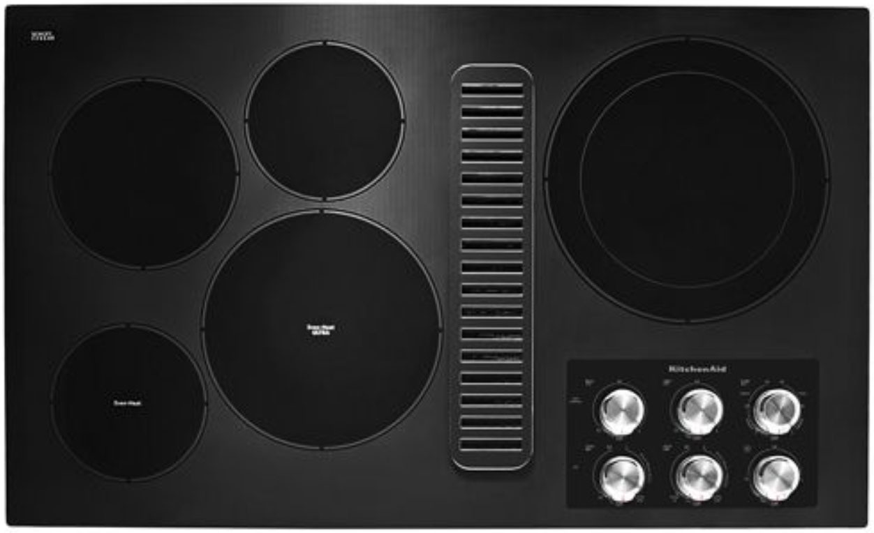 36 Electric Downdraft Cooktop With 5 Elements