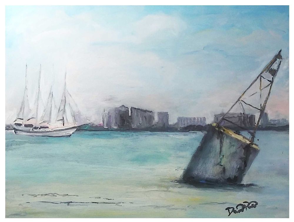 Chicago Drunken Buoy Notecard magnet Chicago Drunken Buoy Notecard magnet