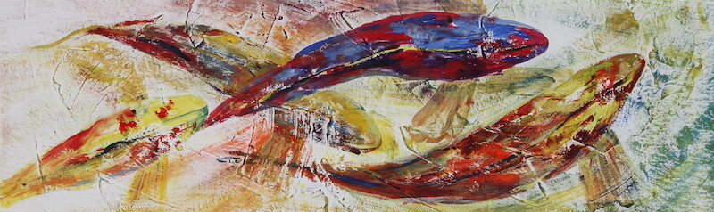 Gold Fish Print - EB038 Gold Fish Print - EB038