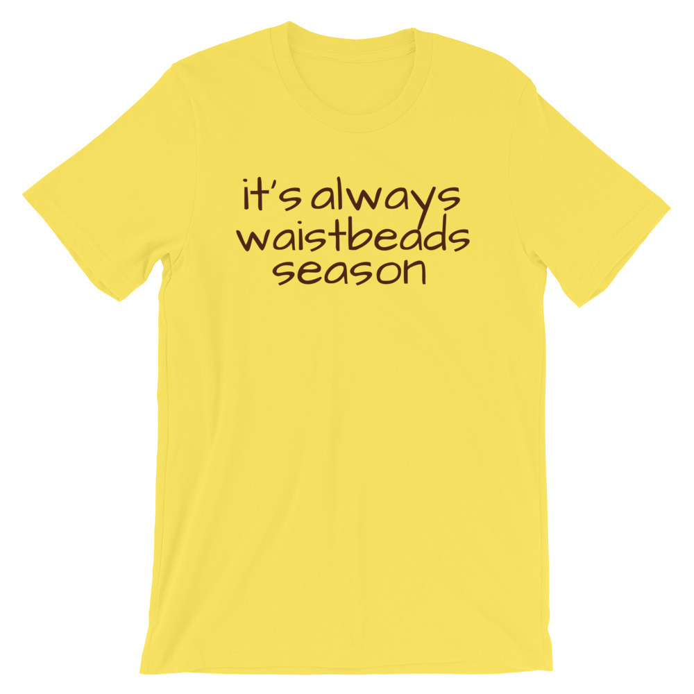 it's always waistbeads season - yellow