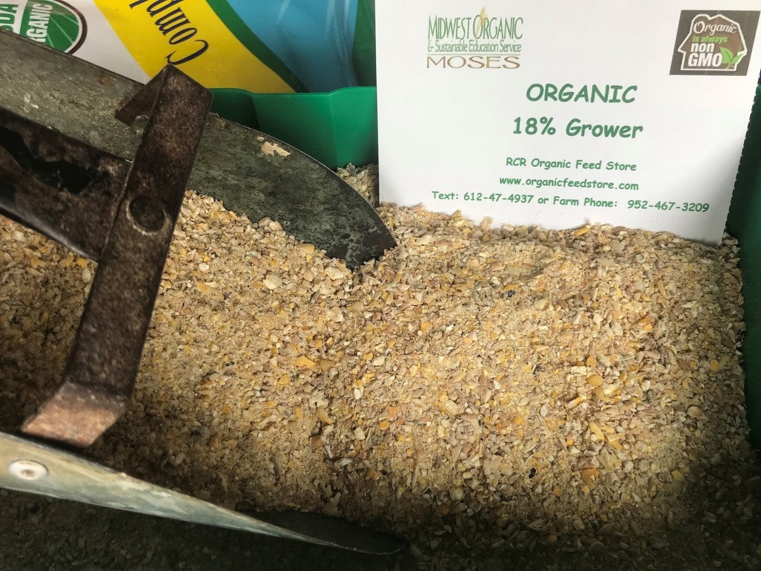 Soy Free Poultry Grower Organic Feed 18 Ground NonGMO