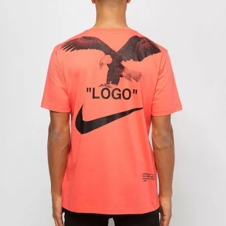 nike off white orange tee
