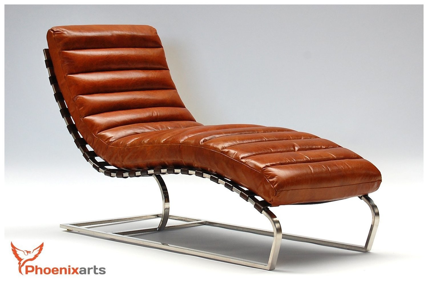 Vintage Leder Relaxliege Braun Design Liege