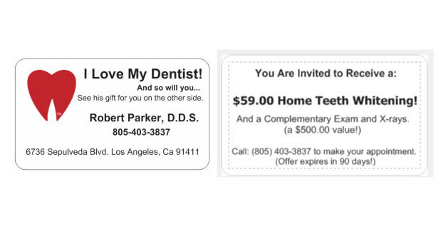 “I Love My Dentist” Glossy Referral Cards - box of 500 “I Love My Dentist” Glossy Referral Cards - box of 500