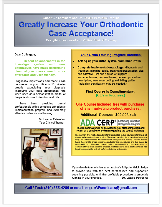 Increase Your Ortho Case Acceptance (CE certification in progress.) Increase Your Ortho Case Acceptance (CE certification in progress.)