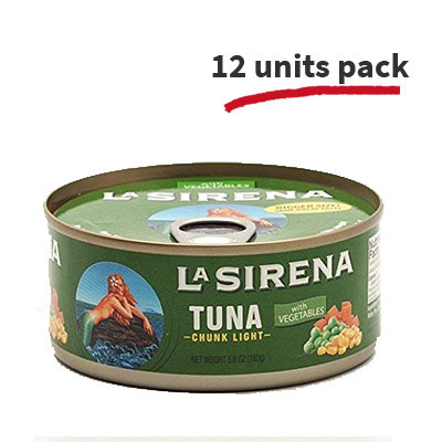 La Sirena Tuna Chunk with vegetables 5 oz (12 units pack) 10028571011888
