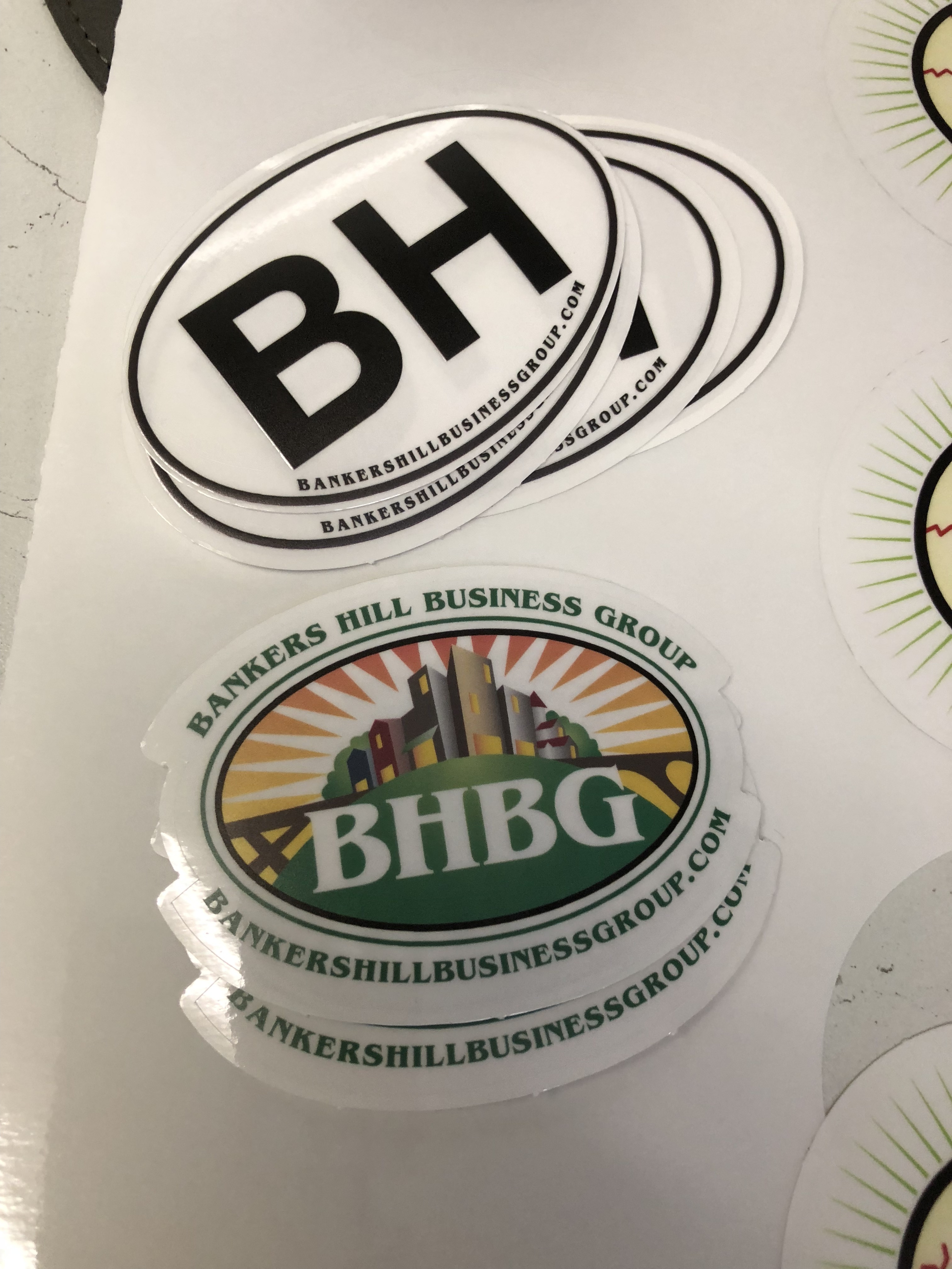 Oval Vinyl Stickers