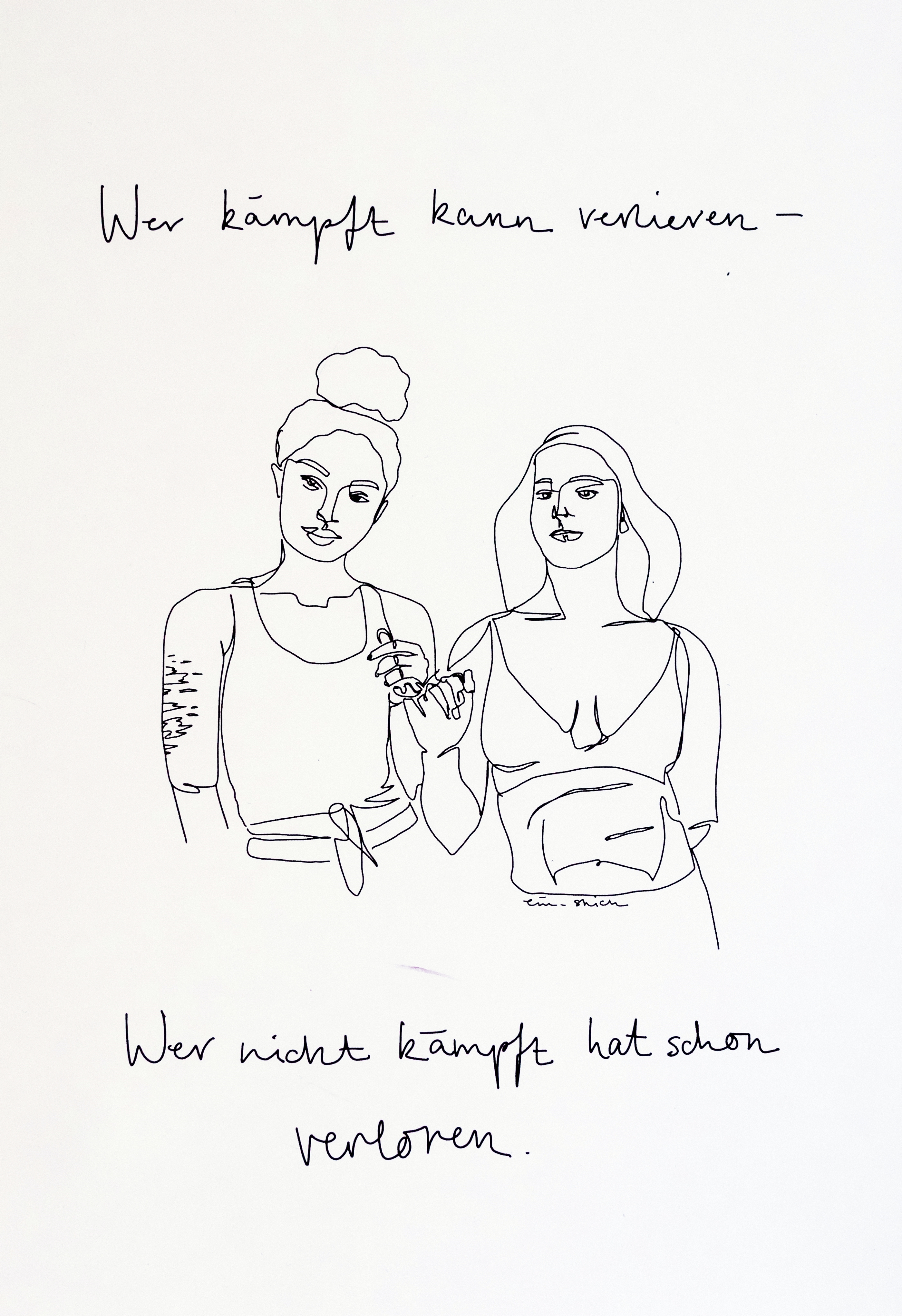 Postkarten-Set von ein_strich