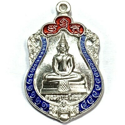 Rian Sema Yai Run 1 Luang Por Sotorn First Edition Solid Silver Red & Dark Blue Rachawadee Enamels Limited Series Code Sor Wor Wat Saman 2561 BE Rian Sema Yai Run 1 Luang Por Sotorn First Edition Solid Silver Red & Dark Blue Rachawadee Enamels Limited Series Code Sor Wor Wat Saman 2561 BE
