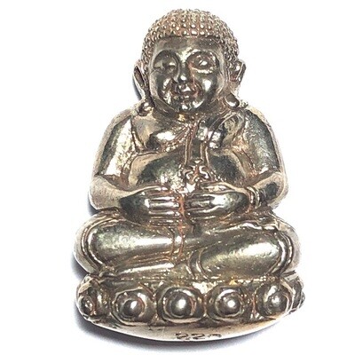 Pra Sangkajjai Wealthy Buddha - Nuea Samrit Phiw Ngern (Bronze Silver alloy) - Run Gathin Jao Sua 2554 BE - Por Tan Prohm - Wat Palanupap 2 x 2.7 Cm - Free Casing + Shipping Included #227 Pra Sangkajjai Wealthy Buddha - Nuea Samrit Phiw Ngern (Bronze Silver alloy) - Run Gathin Jao Sua 2554 BE - Por Tan Prohm - Wat Palanupap 2 x 2.7 Cm - Free Casing + Shipping Included #227