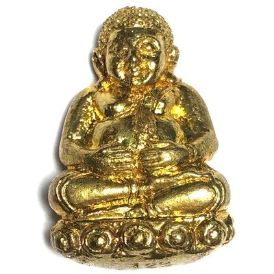 Pra Sangkajjai Wealthy Buddha - Nuea Tong Rakang - Run Gathin Jao Sua 2554 BE - Por Tan Prohm - Wat Palanupap 2 x 2.7 Cm - Free Casing + Shipping Included #122 Pra Sangkajjai Wealthy Buddha - Nuea Tong Rakang - Run Gathin Jao Sua 2554 BE - Por Tan Prohm - Wat Palanupap 2 x 2.7 Cm - Free Casing + Shipping Included #122