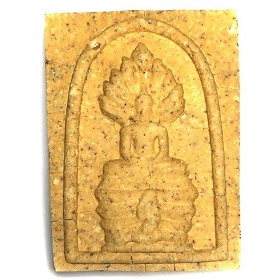Pra Somdej Nakprok Nuea Pong Wan 108 Pasom Kled Tong (108 Herbal powders with gold flakes) 4 x 3 Cm - Bucha Kroo 2555 BE Edition - Luang Phu Bun Mee Pra Somdej Nakprok Nuea Pong Wan 108 Pasom Kled Tong (108 Herbal powders with gold flakes) 4 x 3 Cm - Bucha Kroo 2555 BE Edition - Luang Phu Bun Mee