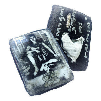 Locket Pra Phun Phaen Boroma Sukh - filled with sacred Maha Saneh Powders, Corpse Cloth + Takrut - only 300 Made - Ajarn Meng Khun Phaen 2555 BE Locket Pra Phun Phaen Boroma Sukh - filled with sacred Maha Saneh Powders, Corpse Cloth + Takrut - only 300 Made - Ajarn Meng Khun Phaen 2555 BE