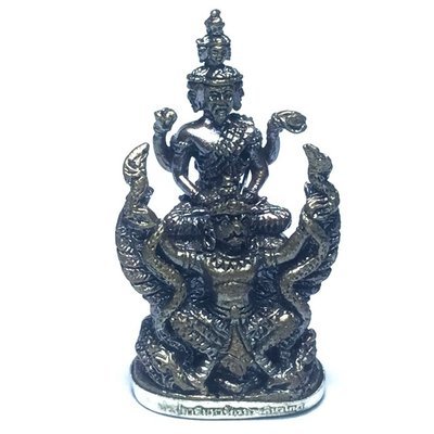 Por Phu Ruesi Jakkapat Navagote Song Krut Paya Nak Koo - Nuea Nava Loha Gon Ngern 9 Sacred Metals + Solid Silver Base + Kring Bead- Luang Phu Nong Tammachodto Por Phu Ruesi Jakkapat Navagote Song Krut Paya Nak Koo - Nuea Nava Loha Gon Ngern 9 Sacred Metals + Solid Silver Base + Kring Bead- Luang Phu Nong Tammachodto