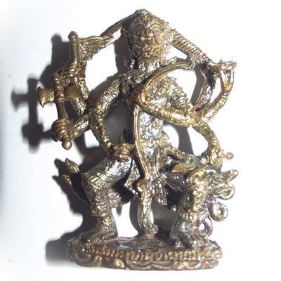 Hanuman Nam Tap Plaeng Rit Paed Gorn - 8 armed Hanuman Leading the Battle - Khum Sap Edition - Nava Loha Nilapat 9 Sacred Alchemical Metals - Luang Phu Ka Long 2552 BE Hanuman Nam Tap Plaeng Rit Paed Gorn - 8 armed Hanuman Leading the Battle - Khum Sap Edition - Nava Loha Nilapat 9 Sacred Alchemical Metals - Luang Phu Ka Long 2552 BE