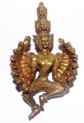Pra Narai Batiharn Perd Loke Nuea Samrit Boran (16 arms 9 heads Vishnu) - Ancient Bronze Artifact Metals - 4 x 7 Cm - Luang Phu Pa - Wat Bua Rarom Pra Narai Batiharn Perd Loke Nuea Samrit Boran (16 arms 9 heads Vishnu) - Ancient Bronze Artifact Metals - 4 x 7 Cm - Luang Phu Pa - Wat Bua Rarom