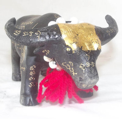 Kwai Tanu Bucha Statue (Ongk Kroo) - Anti Black Magic, & Wealth - 3 Takrut - 8 Inch long x 5 Inch High - LP Jerd - Suan Badibat Tam Po Sethee 2555 BE - 108 Made Kwai Tanu Bucha Statue (Ongk Kroo) - Anti Black Magic, & Wealth - 3 Takrut - 8 Inch long x 5 Inch High - LP Jerd - Suan Badibat Tam Po Sethee 2555 BE - 108 Made