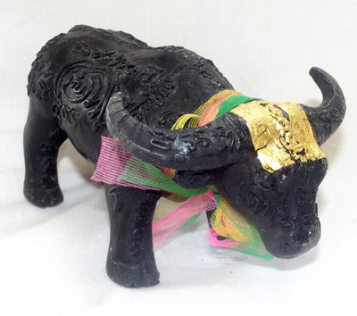 Kwai Tanu Bucha Statue Anti Black Magic Protection and Bringer of Sustenance - Takrut Hua Jai Kwai Tanu Pork Krang Putsa - 6.5 Inches long x 4 Inches High - LP Jerd, Suan Badibat Tam Po Sethee 2555 BE Kwai Tanu Bucha Statue Anti Black Magic Protection and Bringer of Sustenance - Takrut Hua Jai Kwai Tanu Pork Krang Putsa - 6.5 Inches long x 4 Inches High - LP Jerd, Suan Badibat Tam Po Sethee 2555 BE