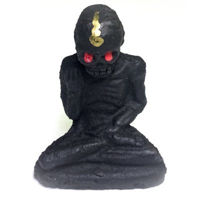 Por Hoeng Prai Aathan Golem Ghost 1.7 Inches High - Bone + Cemetery Earth Powders + See Pheung Nam Man Prai filled Base - Ajarn Wirataep Por Hoeng Prai Aathan Golem Ghost 1.7 Inches High - Bone + Cemetery Earth Powders + See Pheung Nam Man Prai filled Base - Ajarn Wirataep