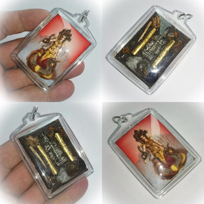 Jumbo Locket Ongk Kroo Phu Sri Sutto Nakarach - Naga King of Bhodala - with Taw Waes Suwan, 2 Takrut + Maha Lap, Ga Hlong and Ga Fak Rak Flowers, Ploi Sek Gems - Asrom Por Taw Guwen Jumbo Locket Ongk Kroo Phu Sri Sutto Nakarach - Naga King of Bhodala - with Taw Waes Suwan, 2 Takrut + Maha Lap, Ga Hlong and Ga Fak Rak Flowers, Ploi Sek Gems - Asrom Por Taw Guwen