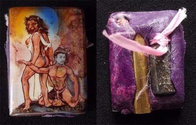 Locket Suea Phuchay (Lady Tiger Maneater) 'Ongk Kroo Pised' (Masterpiece Version) 'Bucha Kroo 2555' - Sacred Powders, Look Namo, Takrut and Tiger Oil flask - Pra Ajarn Oe Putto Raksa Locket Suea Phuchay (Lady Tiger Maneater) 'Ongk Kroo Pised' (Masterpiece Version) 'Bucha Kroo 2555' - Sacred Powders, Look Namo, Takrut and Tiger Oil flask - Pra Ajarn Oe Putto Raksa