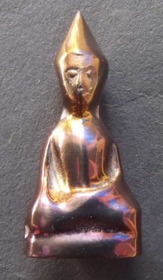 Pra Pang Sadung Marn - Nuea Lek Lai Nam Neung See Tong Pla Hlai Ongk Muang (Buddha subduing Mara made from pure Lek Lai) - Luang Por Hone (Huan) - Wat Putai Sawan Pra Pang Sadung Marn - Nuea Lek Lai Nam Neung See Tong Pla Hlai Ongk Muang (Buddha subduing Mara made from pure Lek Lai) - Luang Por Hone (Huan) - Wat Putai Sawan