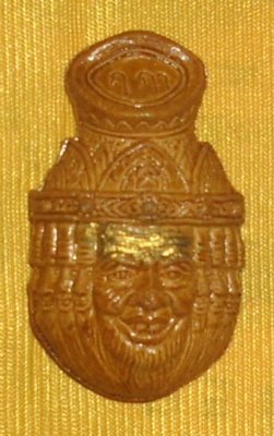 Siarn Boroma Kroo Ruesi Gao Hnaa (Nine Faced Ruesi Kroo mask with Civara Robe, Takrut and Monk Coin) - Run Srang Wiharn 2552 BE - Nuea Chan Mak Pasom Mai Mongkol - LP Tong Dam - Wat Tham Tapian Tong Siarn Boroma Kroo Ruesi Gao Hnaa (Nine Faced Ruesi Kroo mask with Civara Robe, Takrut and Monk Coin) - Run Srang Wiharn 2552 BE - Nuea Chan Mak Pasom Mai Mongkol - LP Tong Dam - Wat Tham Tapian Tong