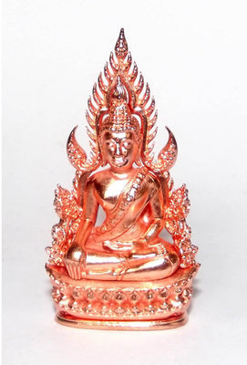 Pra Putta Chinarat (Loi Ongk Statuette) 'Jom Rachan' (Warrior King) edition 2555 BE - Nuea Loha Chup Pink Gold - Wat Pra Sri Radtana Maha Tat (Pitsanuloke) Pra Putta Chinarat (Loi Ongk Statuette) 'Jom Rachan' (Warrior King) edition 2555 BE - Nuea Loha Chup Pink Gold - Wat Pra Sri Radtana Maha Tat (Pitsanuloke)
