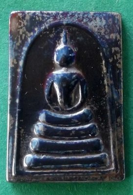 Pra Somdej (Benjapakee amulet) - Nuea Lek Lai Nam Neung See Peek Maleng Tap (Buddha subduing Mara made from Pure Lek Lai) - Luang Por Hone (Huan) - Wat Putai Sawan Pra Somdej (Benjapakee amulet) - Nuea Lek Lai Nam Neung See Peek Maleng Tap (Buddha subduing Mara made from Pure Lek Lai) - Luang Por Hone (Huan) - Wat Putai Sawan