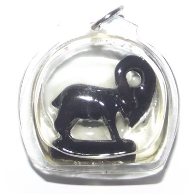 Pae Maha Lap Sanaeh Pokasap - Nuea Mai Payung - Lucky Goat Hand Carved from Sacred Treewood in Dork Tong Oil - Luang Por Prohm Wat Ban Suan Pae Maha Lap Sanaeh Pokasap - Nuea Mai Payung - Lucky Goat Hand Carved from Sacred Treewood in Dork Tong Oil - Luang Por Prohm Wat Ban Suan