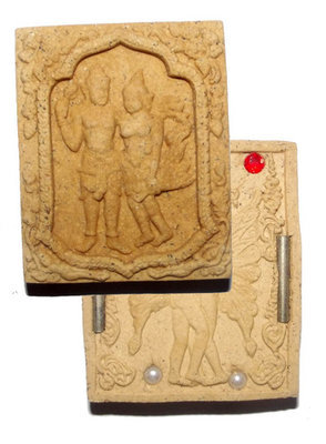 Taewada Hlong Hong (Paetch Payatorn Kinaree) - Nuea Pong Maha Sanaeh 2 gems 2 pearls 2 Takrut + Taep Jamlaeng - Nia Kajia edition 2554 BE - Luang Phu In Wat Nong Meg Taewada Hlong Hong (Paetch Payatorn Kinaree) - Nuea Pong Maha Sanaeh 2 gems 2 pearls 2 Takrut + Taep Jamlaeng - Nia Kajia edition 2554 BE - Luang Phu In Wat Nong Meg