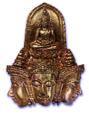 Pra Prohm Perd Loke (Brahma Opening the Worlds) - Nuea Nava Loha (9 Sacred Metals) - 'Traimas' Edition 5 x 3.5 Cm - Luang Por Phad - Wat Rai 2551 BE Pra Prohm Perd Loke (Brahma Opening the Worlds) - Nuea Nava Loha (9 Sacred Metals) - 'Traimas' Edition 5 x 3.5 Cm - Luang Por Phad - Wat Rai 2551 BE