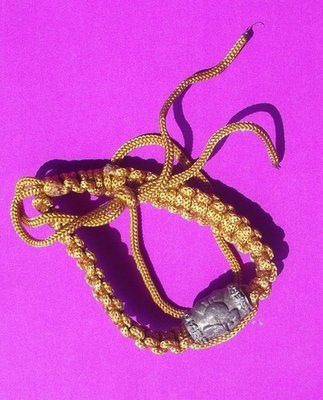 Look Sakot Khor Mer Nang Pim Prai Spirit in bead Takrut bracelet for riches and protection, winning punitive disputes - Run Sao Ha 2553 BE - Luang Phu Ap Look Sakot Khor Mer Nang Pim Prai Spirit in bead Takrut bracelet for riches and protection, winning punitive disputes - Run Sao Ha 2553 BE - Luang Phu Ap