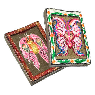 Taep Jamlaeng Gaew Sariga Shiva-Kali with Crystal Celestial Pink-Blue Butterfly Pink Magpie 2554 BE Lunar Eclipse Ceremony Only 300 Made Kroo Ba Krissana Taep Jamlaeng Gaew Sariga Shiva-Kali with Crystal Celestial Pink-Blue Butterfly Pink Magpie 2554 BE Lunar Eclipse Ceremony Only 300 Made Kroo Ba Krissana
