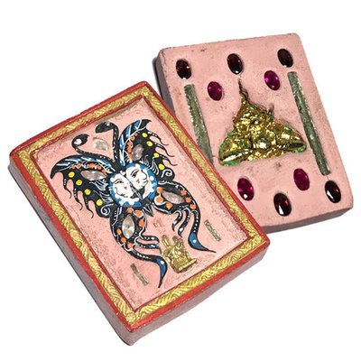 Taep Jamlaeng Pim Yai A2 Asrom Sathan 2555 BE Pink Ivory Butterfly King Powders 4 Takrut 15 Gems 2 Deities Kroo Ba Krissana Only 59 Made Taep Jamlaeng Pim Yai A2 Asrom Sathan 2555 BE Pink Ivory Butterfly King Powders 4 Takrut 15 Gems 2 Deities Kroo Ba Krissana Only 59 Made
