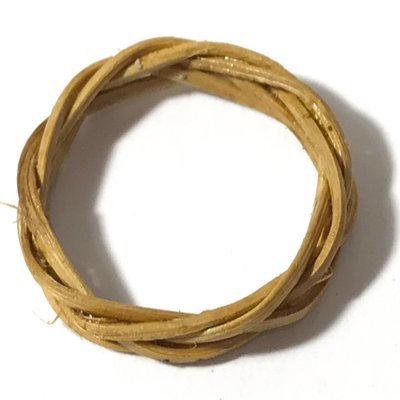 Hwaen Dtakror - Protective Magic Ring of Sorcerous Power against Flame - Woven from Unscathed Rattan from a Forest Fire - Pra Ajarn Waet Surint Hwaen Dtakror - Protective Magic Ring of Sorcerous Power against Flame - Woven from Unscathed Rattan from a Forest Fire - Pra Ajarn Waet Surint