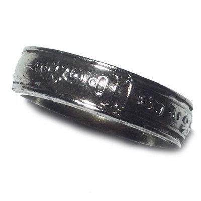 Hwaen Mongkol Magic Ring Metta Maha Niyom 2524 BE - Nuea Albaca 1.8 Cm Inner Diameter - Ajarn Chum Chai Kiree - Dtamnak Dtak Sila Khao Or Hwaen Mongkol Magic Ring Metta Maha Niyom 2524 BE - Nuea Albaca 1.8 Cm Inner Diameter - Ajarn Chum Chai Kiree - Dtamnak Dtak Sila Khao Or