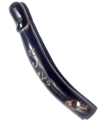 Palad Khik Nuea Galabangha Gao (Ancient Black Coral) - hand inscription from Luang Por Sakorn of Wat Nong Grub 2537 BE (rare only very few made) Palad Khik Nuea Galabangha Gao (Ancient Black Coral) - hand inscription from Luang Por Sakorn of Wat Nong Grub 2537 BE (rare only very few made)