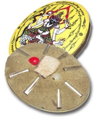 Pra Lersi Ta Fai Locket (yellow face) Pim Jumbo Ongk Kroo (Giant Size Masterpiece Version) - Sacred Powder Filling 2 Takrut + Galam Daeng Bead - Wai Kroo 2555 BE Edition - Ajarn San Kong Waet Pra Lersi Ta Fai Locket (yellow face) Pim Jumbo Ongk Kroo (Giant Size Masterpiece Version) - Sacred Powder Filling 2 Takrut + Galam Daeng Bead - Wai Kroo 2555 BE Edition - Ajarn San Kong Waet