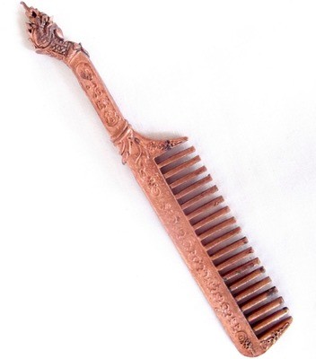 Hwee Maha Mongkol (Large 12 Cm) Money Comb of Great Blessings with Naga Head Handle - Nuea Nava Loha (9 Sacred Metals) - Luang Phu Maha Kam Daeng - Sadta Mongkol Edition 2555 BE Hwee Maha Mongkol (Large 12 Cm) Money Comb of Great Blessings with Naga Head Handle - Nuea Nava Loha (9 Sacred Metals) - Luang Phu Maha Kam Daeng - Sadta Mongkol Edition 2555 BE