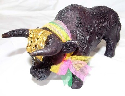 Wua Tanu Bucha Statue Anti Black Magic Protection and Bringer of Sustenance - Takrut Hua Jai Kwai Tanu Pork Krang Putsa - 6.5 Inches long x 4 Inches High - LP Jerd, Suan Badibat Tam Po Sethee 2555 BE Wua Tanu Bucha Statue Anti Black Magic Protection and Bringer of Sustenance - Takrut Hua Jai Kwai Tanu Pork Krang Putsa - 6.5 Inches long x 4 Inches High - LP Jerd, Suan Badibat Tam Po Sethee 2555 BE