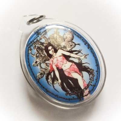 Locket Nang Paya Ngu Khaw Run Sorng (9 white Snake Demon Seductress) - Luang Por Phern Statue Fundraiser Pim Yai Ongk Kroo - 2nd Edition - Snake Takrut, Gems & Prai Oil #51 - Ajarn Wirataep - 199 made Locket Nang Paya Ngu Khaw Run Sorng (9 white Snake Demon Seductress) - Luang Por Phern Statue Fundraiser Pim Yai Ongk Kroo - 2nd Edition - Snake Takrut, Gems & Prai Oil #51 - Ajarn Wirataep - 199 made