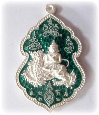 Rian Taewada Nang Singh - Deva on Rachasri Himapant Lion King - Solid Silver with Rachawadee Enamels - 70 years Anniversary Edition - LP Sakorn Wat Nong Grub 2551 BE Rian Taewada Nang Singh - Deva on Rachasri Himapant Lion King - Solid Silver with Rachawadee Enamels - 70 years Anniversary Edition - LP Sakorn Wat Nong Grub 2551 BE