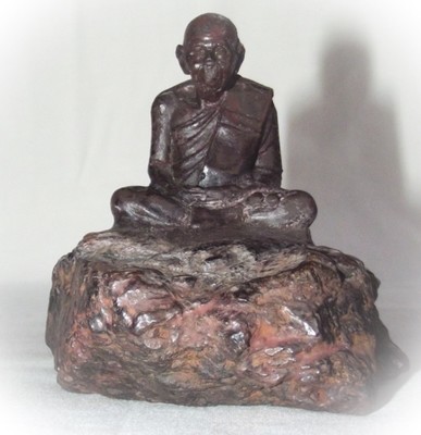 Adamantine Bucha Statue of Por Tan Klai on a piece of Lek Lai - 2.5 x 3 Inches - Blessed by Luang Por Khai, Luang Por Prohm & the Khao Or Masters Adamantine Bucha Statue of Por Tan Klai on a piece of Lek Lai - 2.5 x 3 Inches - Blessed by Luang Por Khai, Luang Por Prohm & the Khao Or Masters