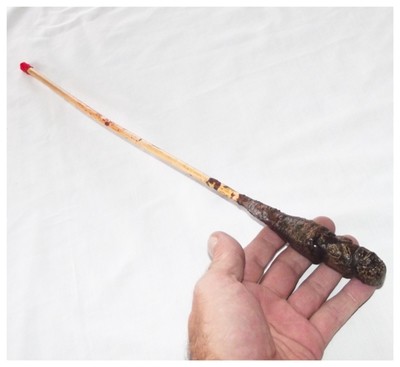 Hanuman Ghost Flail Sacred Ritual Weapon of Protection 3 Takrut - 18 Inches - Anti Black Magic, Success & Commanding Dominion - Luang Por Prohm Wat Ban Suan Hanuman Ghost Flail Sacred Ritual Weapon of Protection 3 Takrut - 18 Inches - Anti Black Magic, Success & Commanding Dominion - Luang Por Prohm Wat Ban Suan