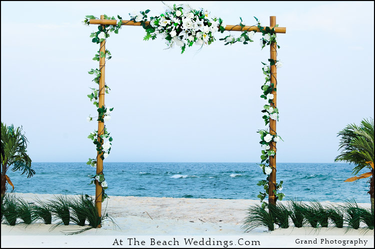 White Threshold of Love - Bamboo Beach Wedding Package