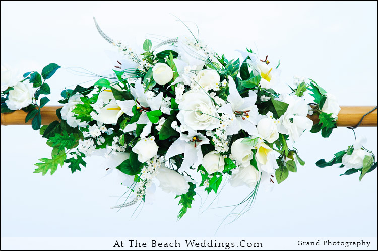White Threshold of Love - Bamboo Beach Wedding Package