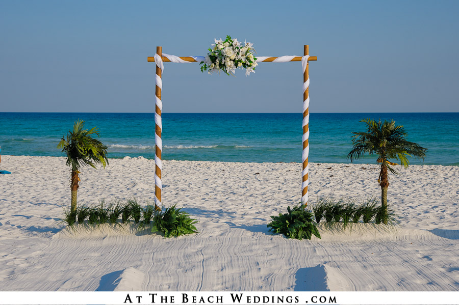 White Threshold of Love - Bamboo Beach Wedding Package