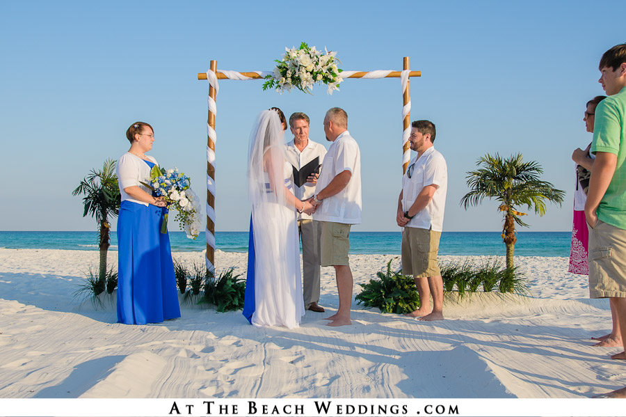 White Threshold of Love - Bamboo Beach Wedding Package