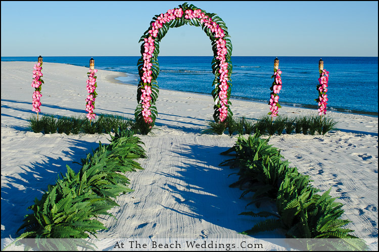 Pink Love Flowers - Beach wedding Package